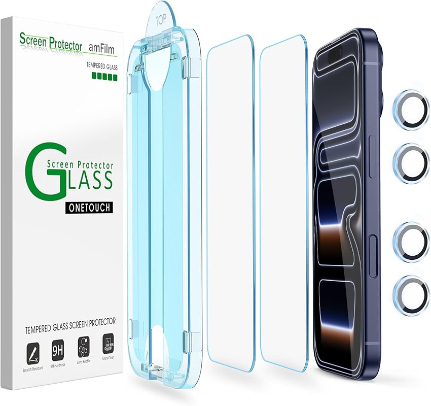 amFilm OneTouch Protector Auto Alignment Military Grade iPhone 17 Pro Max